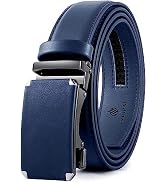 DOOPAI Belt Men, Ratchet Belt Dress Adjustable 1 3/8" Genuine Leather Designer Belt, Size Length ...
