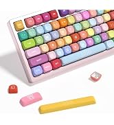 YMKPVR KBDiy Gummy Bears KOA Profile Keycaps Set,Dye-Sublimation PBT Cute Custom Keyboard Keycap,...