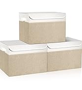 Large Linen Fabric Foldable Storage Bin Cube Organizer Basket