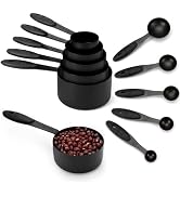 Joyhill Measuring Cups and Spoons Set of 10 Piece, Stainless Steel Measuring Cups with Soft Touch...