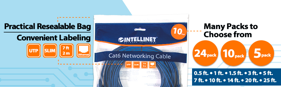 Easy-install network cable Ethernet cables for network setup Reliable Cat6 network cable