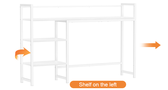 Shelf on the left
