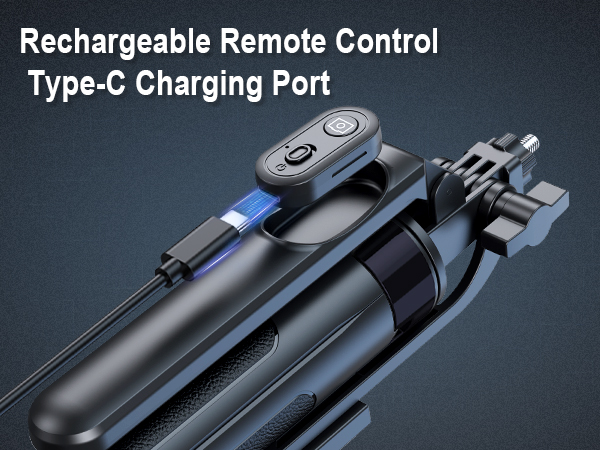 selfie stick with light