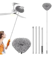Ceiling Fan Cleaner Duster Reusable Microfiber High Ceiling Fan Blade Cleaner Extendable Duster w...