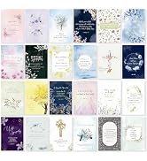 24 Pack Floral Religious Sympathy Cards with Self-adhesive Envelopes, 4
