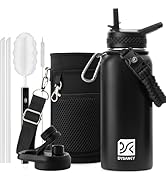 DYSANKY Insulated Water Bottle 32oz - Multiple Insulation Vacuum Sealed Thermos- Portable Sports ...