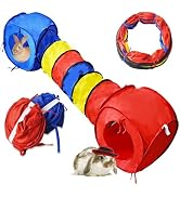 MUYG Rabbit Tunnels,Large Rabbit Tunnels for Indoor Bunnies,Collapsible Cat Tube Toys for Indoor ...
