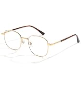 ZanyLen Blue Light Blocking Glasses Woman Trendy Metal Frame Womens Eyeglasses
