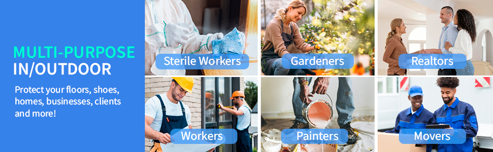 PedaShield Shoe Covers are trusted by Realtors, Sterile Environment Workers, Painters, and more.