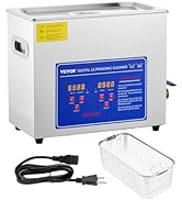 VEVOR Commercial Ultrasonic Cleaner 6L Professional Ultrasonic Cleaner 40kHz with Digital Timer&H...