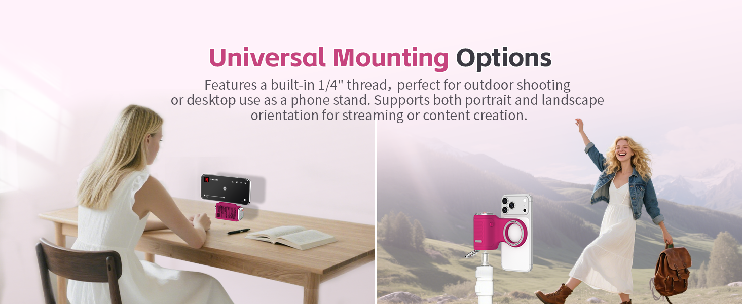 magnetic phone camera grip