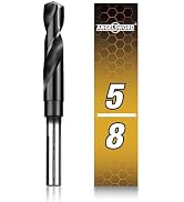ANGELSWORD 5/8" Drill Bit for Metal, M35 Cobalt, TiAlN Coated Drill bit, for Hardened Metal, Stai...