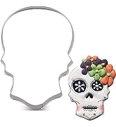 LILIAO Halloween Skull Cookie Cutter - 2.8 x 4 inchess - Stainless Steel - By Janka