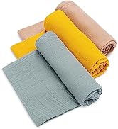 Parker Baby Swaddle Blankets - 3 Pack of 100% Cotton Muslin Swaddle Blankets for Baby Boys and Gi...