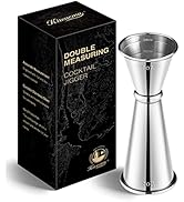 KITESSENSU Jigger for Bartending, Japanese Jigger 2 oz 1 oz with Measurements Inside, 18/8 Stainl...