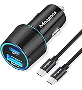 Meagoes USB C Car Charger, 48W 2-Port Fast Charging Adapter with PD&QC3.0 Compatible for iPhone 1...