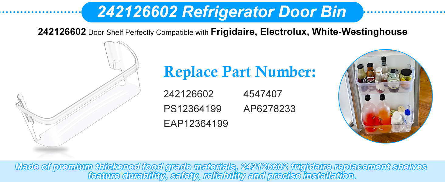 frigidaire shelf replacement