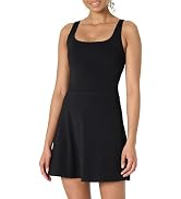 Essentials Women's Active Formflex Buttery Soft Tank Tennis Dress with Built-in Bra & Shorts