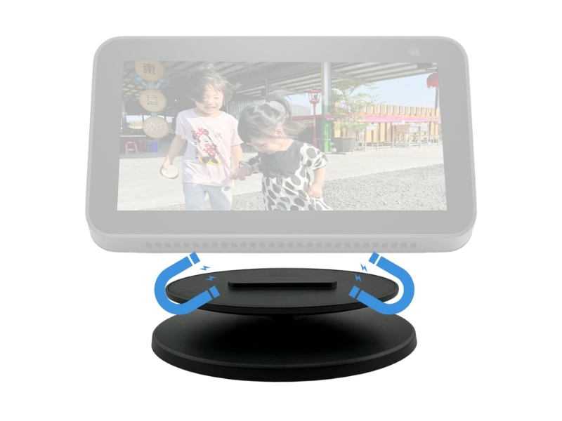 Stand for Echo Show 5 & Echo Show 8 Adjustable Magnetic Stand Mount with 360 Degree Rotation