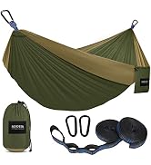 Kootek Camping Hammock, Portable Hammocks with Tree Straps & Attached Carry Bag, Camping Essentia...