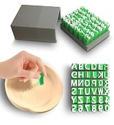 Letter Stamps for Clay, Polymer Clay Stamps Press Fondant Embosser, DIY Embossing, Family Activit...