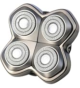 1 Pack Shaver Pro 4 Replacement Heads Compatible with Skull Pitbull Series,Gold PRO/Silver PRO/Pl...