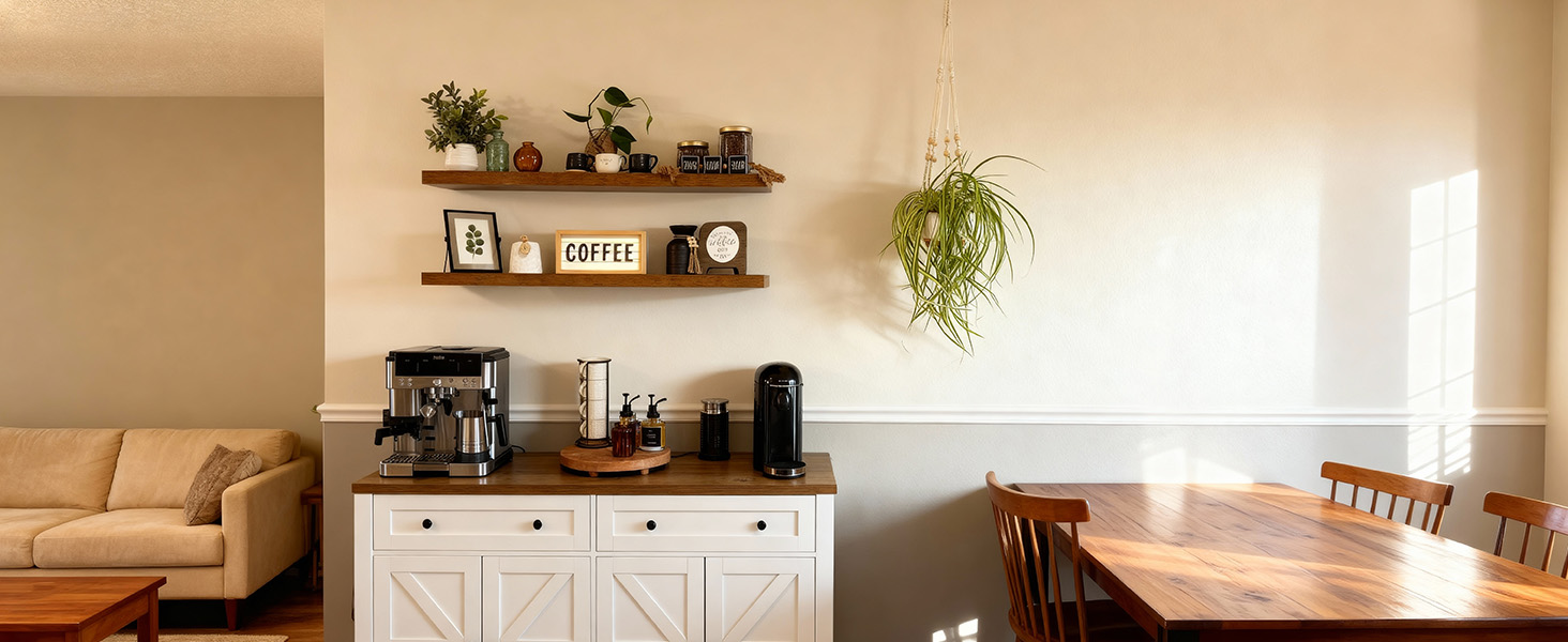 Coffee Bar Shelves