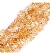 HAAMIIQII 5-8mm Natural Citrine Chips Beads Crystal Irregular Chip Stones Loose Gemstone Beads fo...