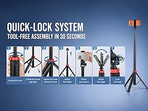 tripod camera photography light stand phone mount adjustable portable