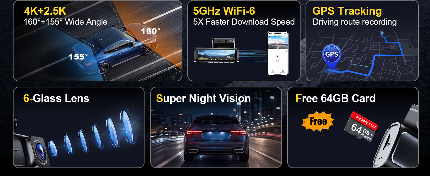 dash cam front and rear