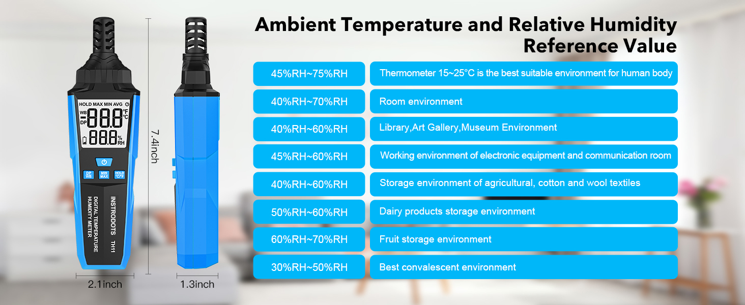 humidity meter digital thermometer hygrometer humidity sensor temperature humidity monitor gauge