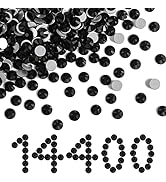 Beadsland Flatback Rhinestones Bulk,14400pcs Black Rhinestones for Nails Crafts Clothes DIY Decor...