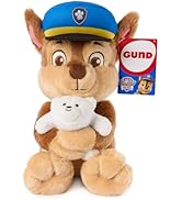 Paw Patrol GUND Chase with Snuffles Teddy Bear, Official Chase Plush Toy, Dog Stuffed Animal for ...