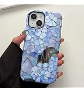QLTYPRI Flower Case for iPhone 13/14, Aesthetic Cute Floral Phone Case for Girls Women, Protectiv...