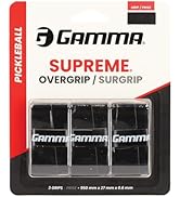 Gamma Pickleball Supreme Overgrip, Easy to Apply Grip Tape for Pickleball Paddles, Badminton, Squ...