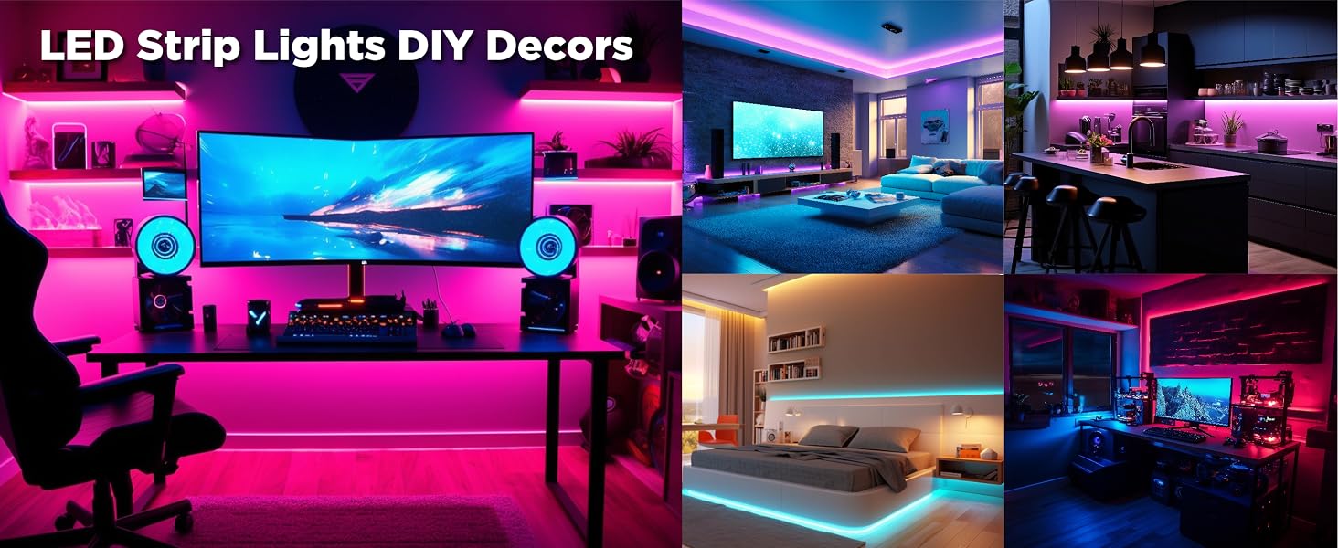 behind tv lights