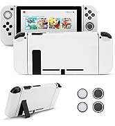 JINGDU Protective Case Compatible with Switch 2017, Dockable TPU Cover Accessories for Switch Con...