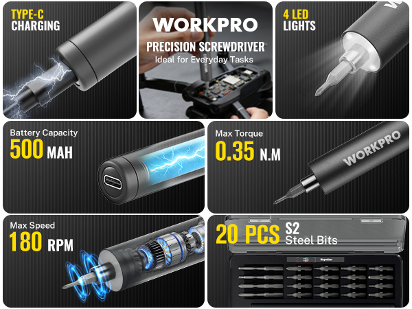 Precision Electric Screwdriver Set