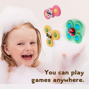TGXLAK 3Pcs Suction Cup Spinner Toys