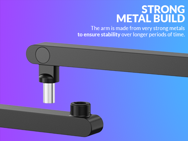 Sensic SA-30 LP Strong metal build sturdy microphone arm brazo de microfono durable build quality