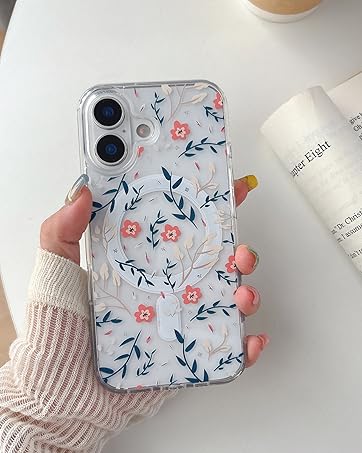 Clear Floral Phone Case