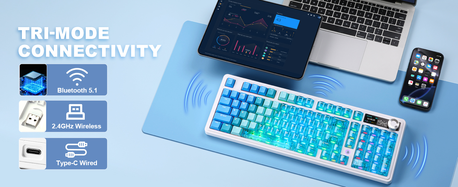 AK980 V2 Pro Wireless Mechanical Keyboard