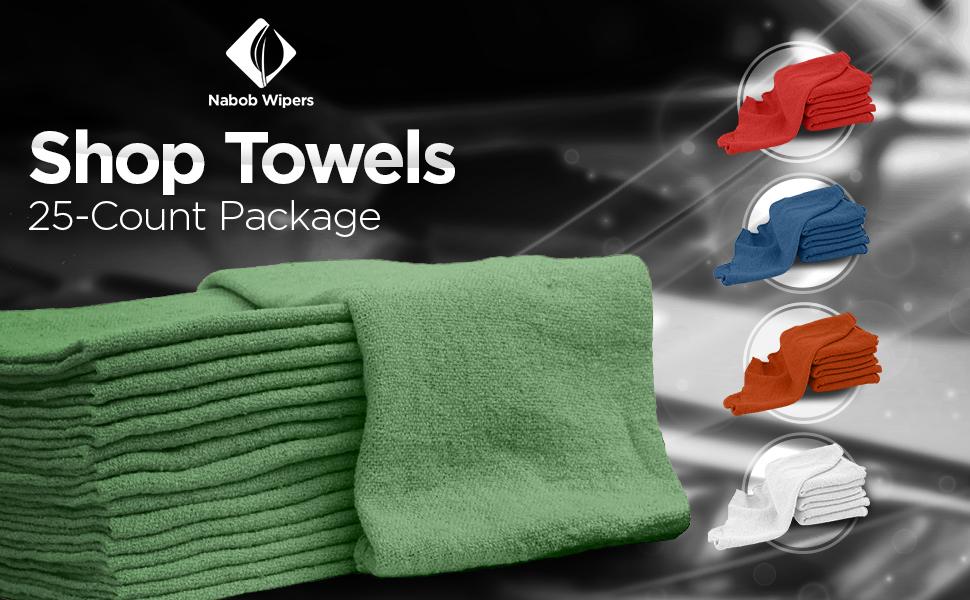 green shop towels