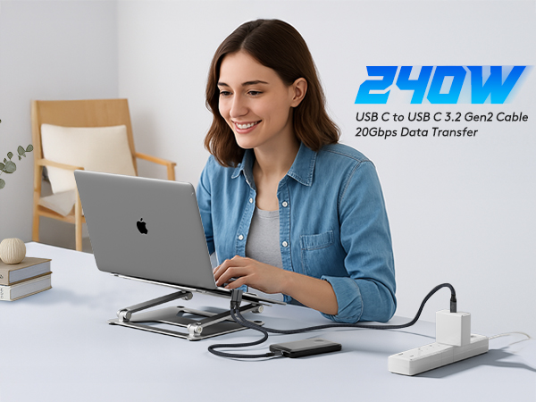type c to type c fast charger charging cord 240w 48v 5a