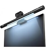 4K Webcam for PC with Microphone&Light,4-in-1 Web Cam with Speaker,Dual Noise-Canceling Mics, Pri...