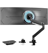 17-57 Inch Ultrawide Monitor Arm, up to 59.4 lbs, Heavy Duty Monitor Arm for Flat/Curved Display ...
