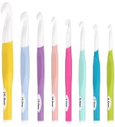 Aeelike Large Crochet Hooks, Ergonomic Hooks for Thick Yarn, 6.0mm-20.0mm | Large Crochet Hooks S...
