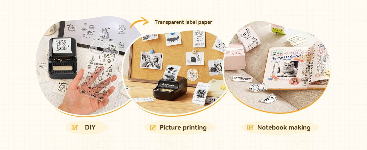b21 label maker can print various sizes and types of label papers