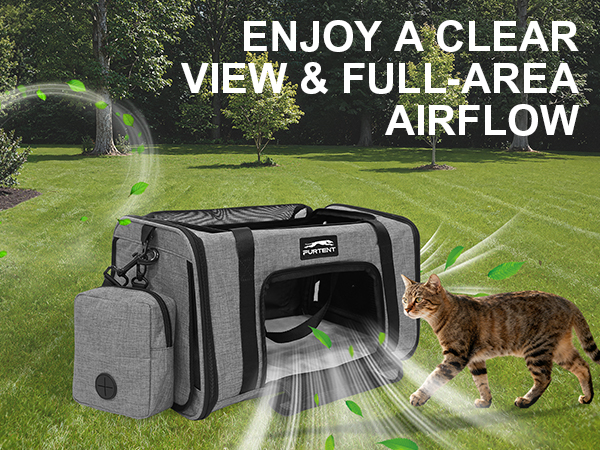 cat carrier grey