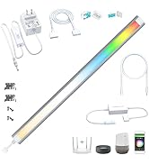 Smart Under Cabinet Lights, LED Light Bar, White & RGB Multi Color Changing Counter Lighting. Ale...